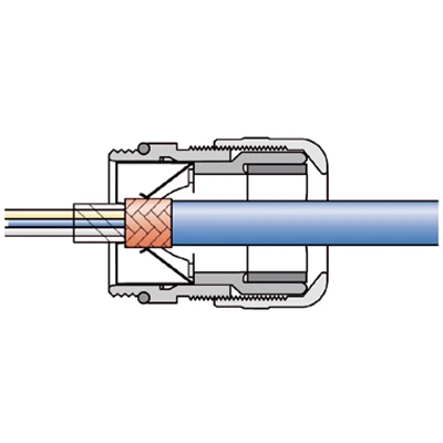M25x1.5 brass cable gland