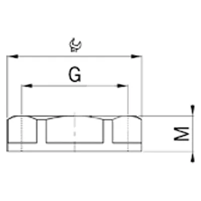 M32 polyamide nut