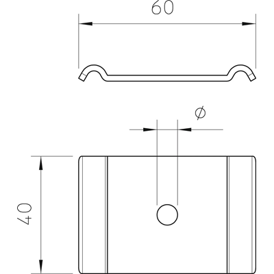 M6 clamps for wire mesh trays, GKS 50 07 FT