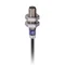 M8 inductive sensor with NPN 1NO 12-24V DC output, 2m cable