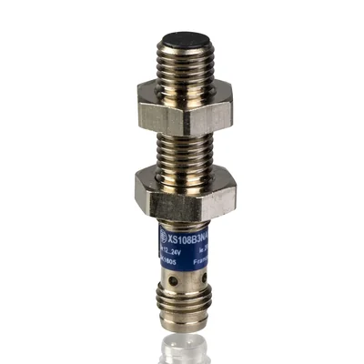 M8 inductive sensor with PNP 1NC 12-24V DC output, M8 connector