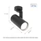 MADARA MINI II CULOT GU10 250V IP20 56x120x117mm NOIR