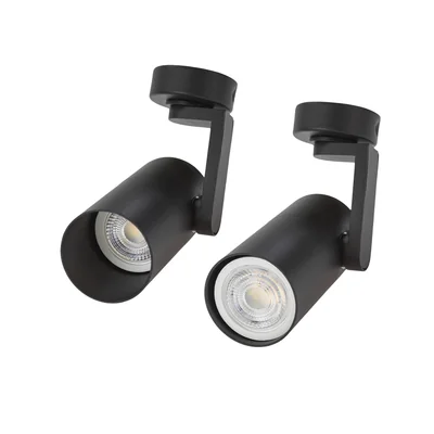 MADARA MINI II CULOT GU10 250V IP20 56x120x117mm NOIR