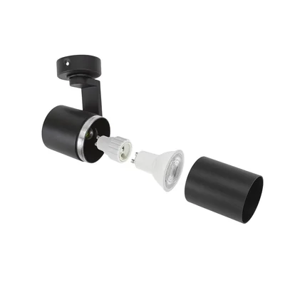 MADARA MINI II GU10 BASE GU10 250V IP20 56x120x117mm BLACK