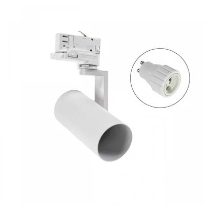 MADARA MINI II GU10 PARA CARRIL 3F GU10 250V IP20 56,5x121x172mm BLANCO
