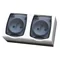 MADERA Double socket with earthing, with shutters for current paths, transparent cover, white