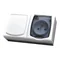 MADERA Single pole switch + single earthed socket - white - Transparent lid