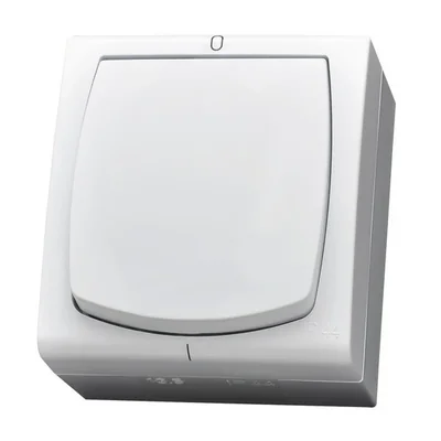 MADERA Zweipoliger weißer Schalter