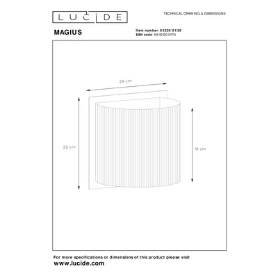 MAGIUS Wall lamp brown/black