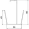 MAH LTR FS Center bracket for lighting troughs