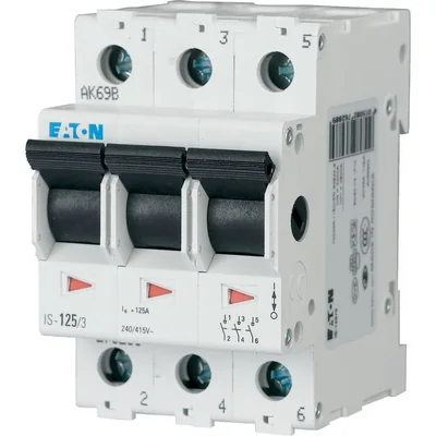 Main isolating switch, 125A, IS-125/3