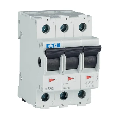 Main isolating switch, 63A, IS-63/3