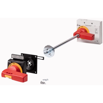 Main switch assembly, + additional red handle, size 3