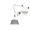 MALAGA Douille de lampe argent