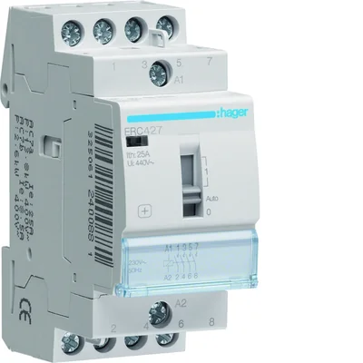 Manual contactor 230VAC 2NO+2NC 25A