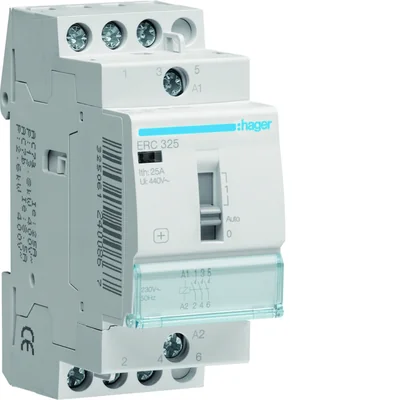 Manual contactor 230VAC 3NO 25A