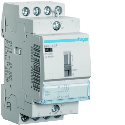 Manual contactor 24VAC 4NO 25A