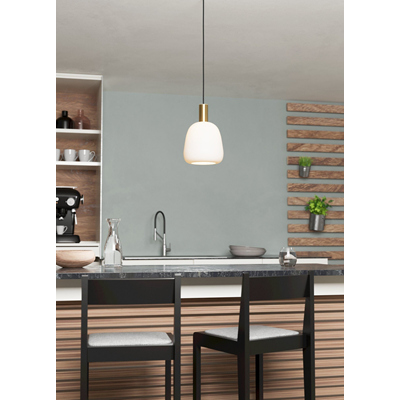 MANZANARES Lampada a sospensione 22,5cm 40W E27 IP20 ottone