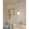MANZANARES Závěsná lampa 22,5cm 40W E27 IP20 mosaz