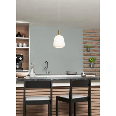 MANZANARES Závěsná lampa 22,5cm 40W E27 IP20 mosaz