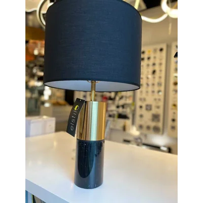 MARBLE Tischleuchte E27 schwarz