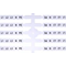 Marcador flexible (40 x 5 uds.) L1,L2,L3,N,PE (EO3)
