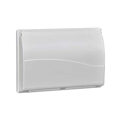 Marco de 3 módulos para caja SBM350 con tapa, 6x K45, blanco puro