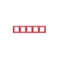 Marco de 5 pliegues, horizontal, rojo