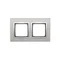 Marco doble Nature-Glass SILVER MIST IP20/IP44