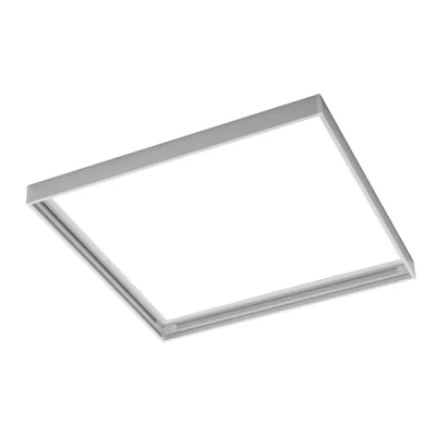 MARCO G-TECH PARA MONTAJE EN SUPERFICIE DE PANELES LED 60X60cm (TIPO PANEL LED GTV, G-TECH), SIN TORNILLOS, BLANCO