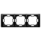 Marco NEOS Simon Basic Neos WMYZ-04320N-Z013 de 3 módulos – universal horizontal y vertical; negro