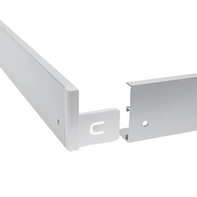 Marco para montaje en superficie de luminarias Algine Slim / Backlight Slim 600x600x43 mm, blanco, plegable.
