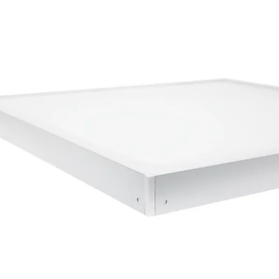 Marco para montaje en superficie de luminarias Algine Slim / Backlight Slim 600x600x43 mm, blanco, plegable.