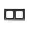 Marco PREMIUM Simon 54 Premium WMDZ-0120xK-049 de 2 módulos para cajas de pladur IP20 / IP44; negro