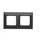 Marco PREMIUM Simon 54 Premium WMDZ-0120xK-049 de 2 módulos para cajas de pladur IP20 / IP44; negro