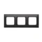 Marco PREMIUM Simon 54 Premium WMDZ-0130xK-049 de 3 módulos para cajas de pladur IP20 / IP44; negro