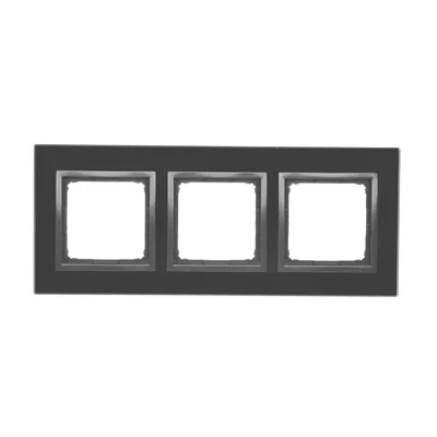 Marco triple Nature-Glass LAVA solidificado IP20/IP44