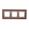 Marco triple Nature-Wood NOGAL DORADO IP20/IP44