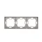 Marco triple universal horizontal y vertical, acero inoxidable (metálico)