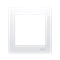 Marco universal 1 vía IP20 / IP44 blanco