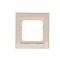 Marco universal de 1 pliegue IP20 / IP44 crema