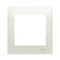 Marco universal de 1 pliegue IP20 / IP44 crema