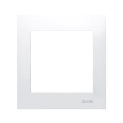 Marco universal de 1 vía para cajas de cartón yeso IP20 / IP44 blanco