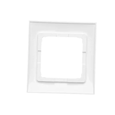 Marco universal de 1 vía para cajas de cartón yeso IP20 / IP44 blanco