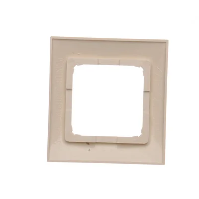Marco universal de 1 vía para cajas de cartón yeso IP20 / IP44 crema