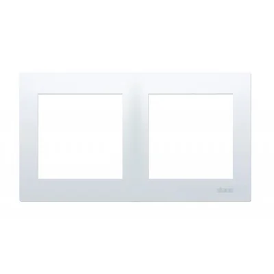 Marco universal de 2 elementos IP20 / IP44, blanco