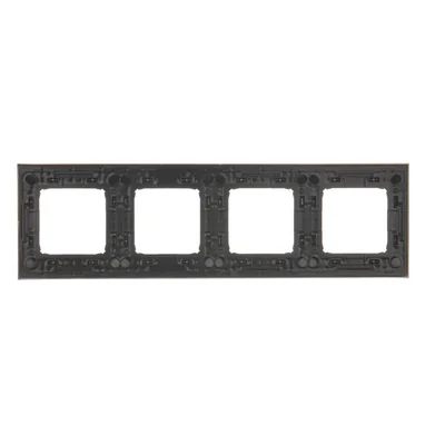Marco universal de 4 elementos IP20 / IP44 acero oscuro