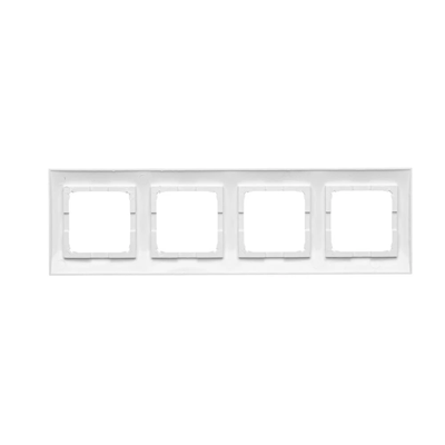 Marco universal de 4 elementos IP20 / IP44 blanco