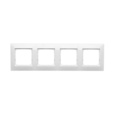 Marco universal de 4 elementos IP20 / IP44 blanco