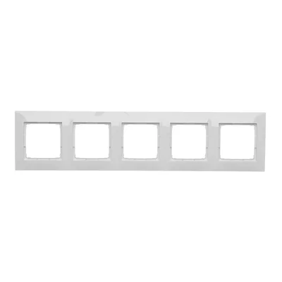 Marco universal de 5 elementos IP20 / IP44 blanco